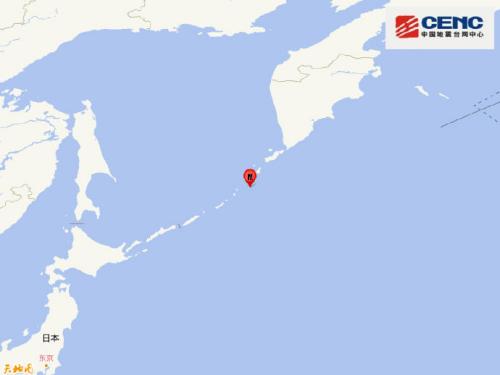 千岛群岛发生5.6级地震震源深度10千米