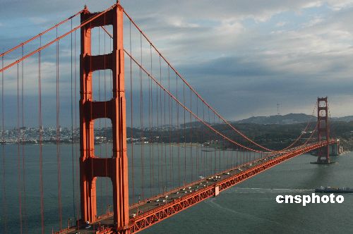 旧金山金门大桥将装安全网 防止轻生者自杀(图