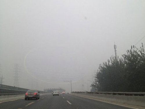 北京大雾图片