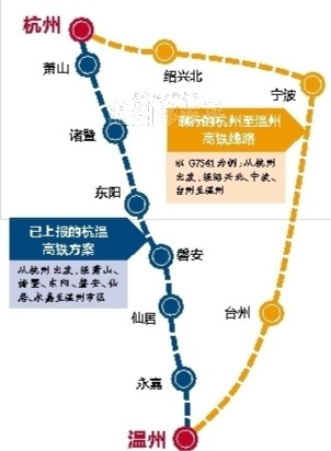 杭州到温州高铁方案上报国家发改委 一小时直达