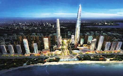 武汉叫板上海拟建第一高楼