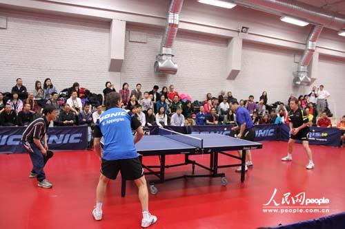 瑞典華人舉辦乒乓球賽瓦爾德內爾阿佩依倫亮球技