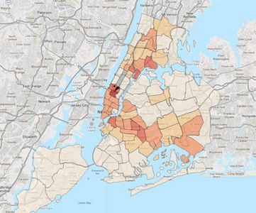 纽约警方发布犯罪地图曼哈顿华埠犯罪率较高(