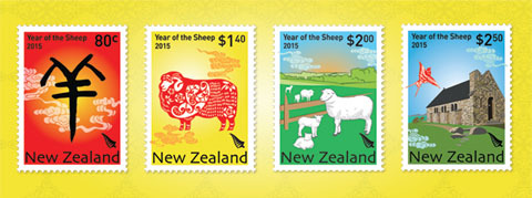 中国侨网新西兰邮政即将推出羊年邮票
