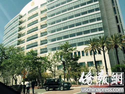 中国侨网被警方拦截中国产妇预计17日在圣塔安纳联邦法院出庭。图为圣塔安纳联邦法院大楼。（美国《侨报》/邱晨 摄）