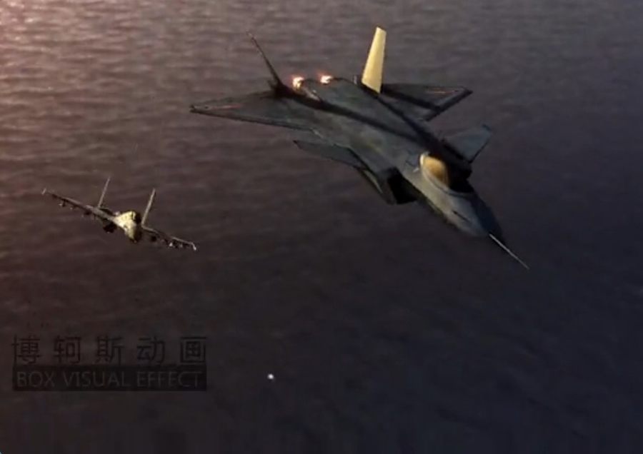 强!中国航母战斗群CG动画
