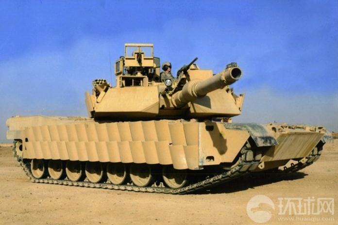 美军坦克新型复合装甲山寨中国瓦片
