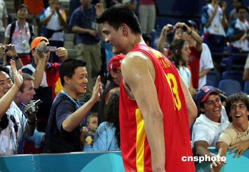 奥运会篮球:小巨人姚明最受欢迎