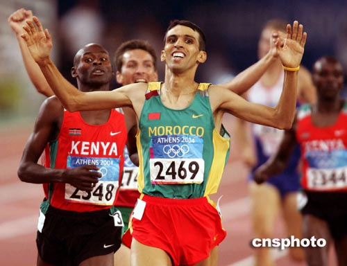摩洛哥名将奎罗伊获得奥运会男子一千五百米冠