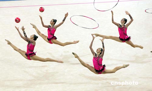 俄罗斯获奥运会艺术体操团体金牌