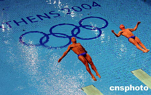 奥运会跳水比赛:各国选手雅典寻梦