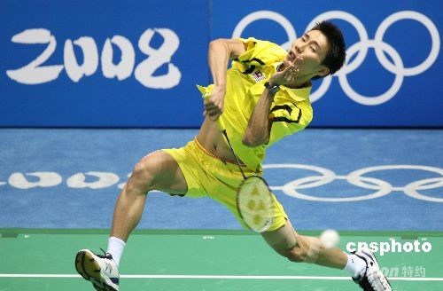 图:马来西亚李宗伟晋级羽毛球男单决赛