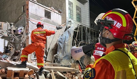 5月24日晚，江苏常州市武进区湖塘镇花园新村小区一居民楼内发生爆炸，导致房屋坍塌，致6人受困。截至5月25日凌晨1时40分，6名被困人员已全部救出并送医治疗。