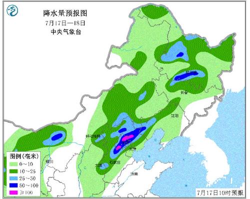 北京河北等地还将有大雨或暴雨局地大暴雨