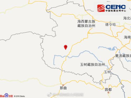 青海玉树州治多县发生5.1级地震震源深度10千米