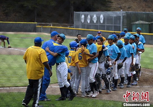 台湾青少年棒球队访旧金山