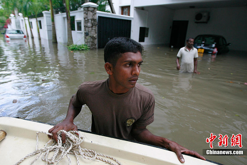 斯里兰卡首都遭遇18年来最强降雨