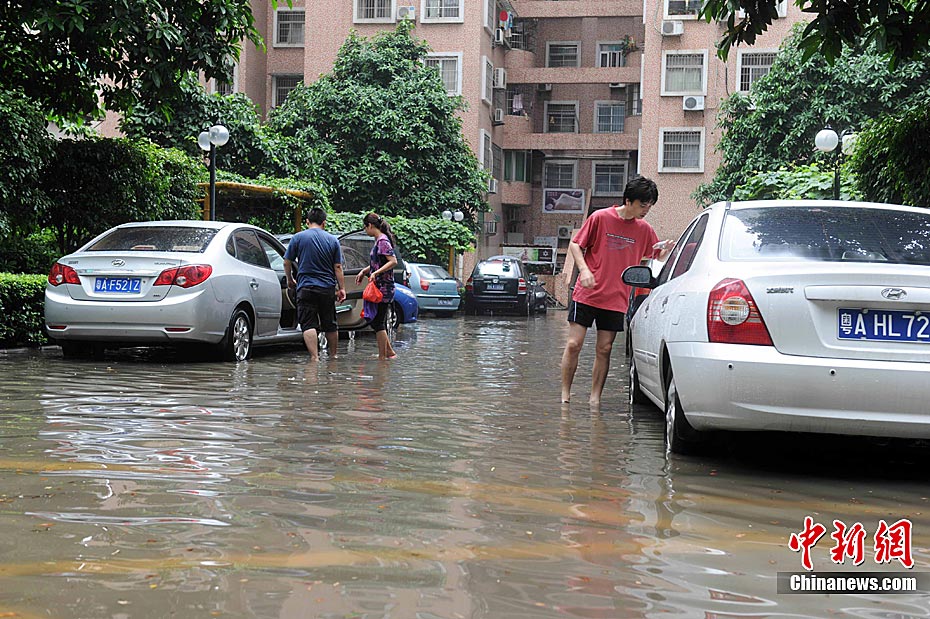 广州暴雨造成多处水淹