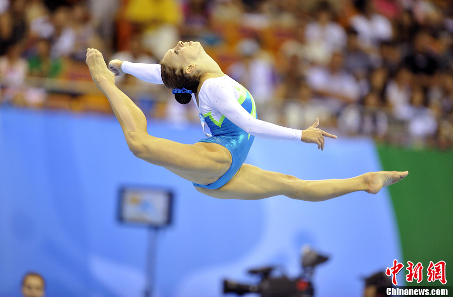 俄罗斯队夺得大运会竞技体操女子团体决赛季军