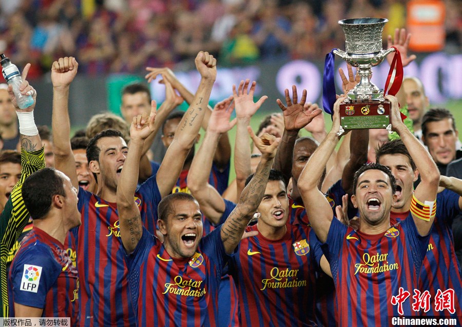 西班牙超级杯 巴萨3-2皇马夺冠