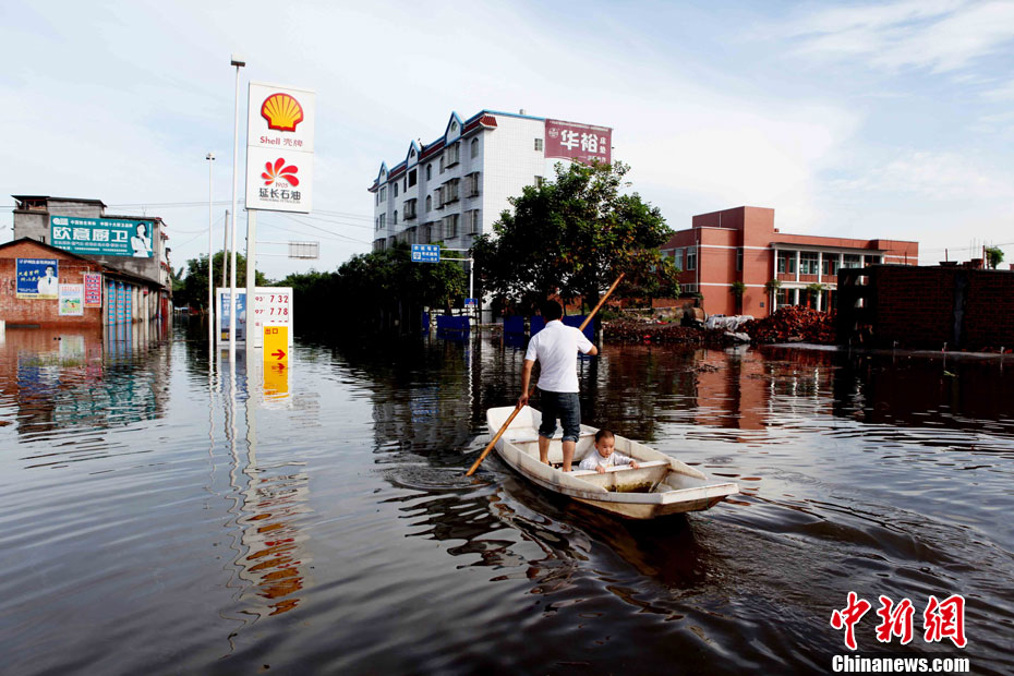 四川泸县再次遭受洪灾袭击