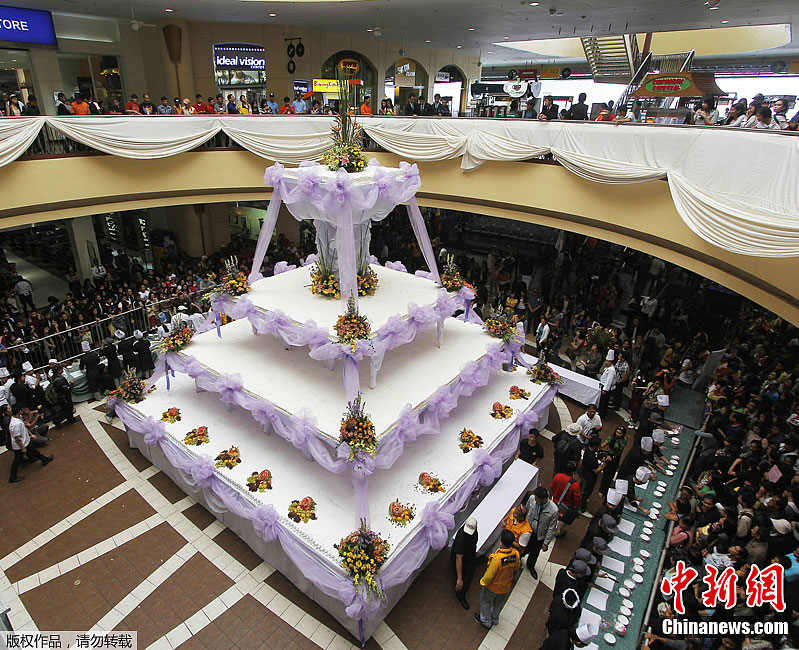 5噸重巨型巧克力婚禮蛋糕亮相菲律賓