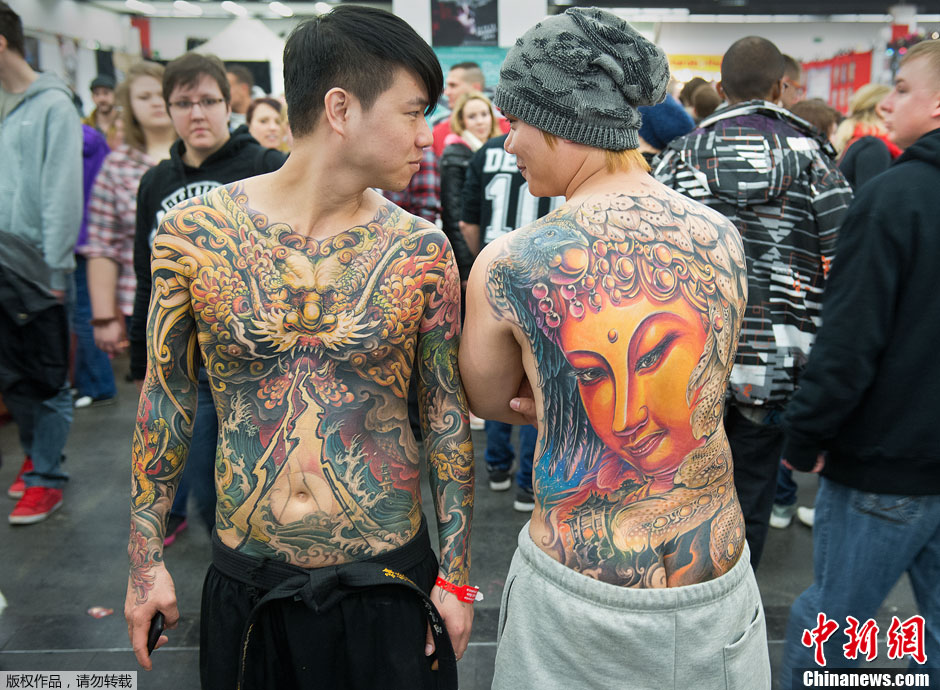 法兰克福纹身博览会 各地纹身艺术家一较高下