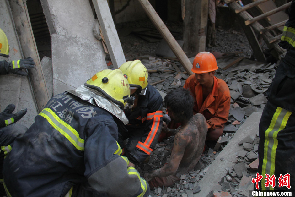 浙江温州一房屋装修时倒塌致1死3伤