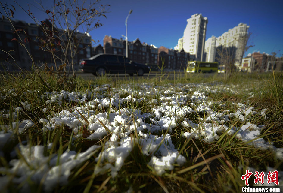 乌鲁木齐迎来2013年入秋首场降雪
