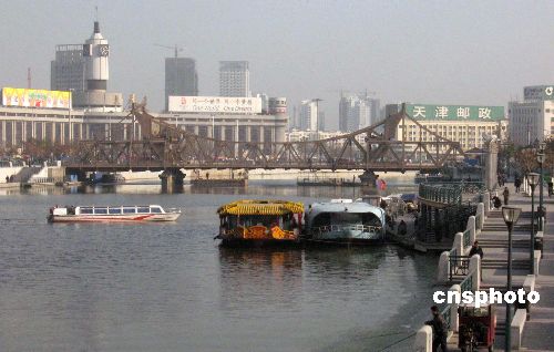 图: 八旬高龄 天津解放桥 修旧如旧 竣工通车