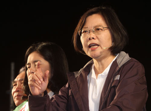 民进党正式提名蔡英文角逐2012年台湾选举