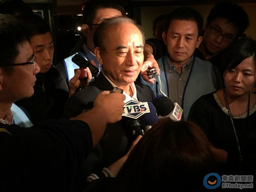 王金平谈台北选举：赢的成分太高了（图）