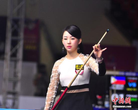 潘晓婷亮相世界9球中国公开赛 高手美女集一堂