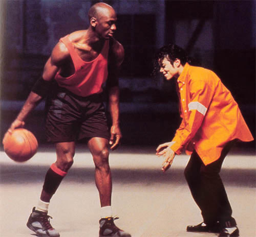迈克尔杰克逊经典照片:曾单挑篮球之神乔丹(图