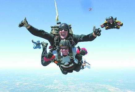 美国少校20小时双人跳伞103次 创吉尼斯纪录