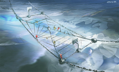 《神奇》海量手绘图曝光 打造玄幻科技篮球场