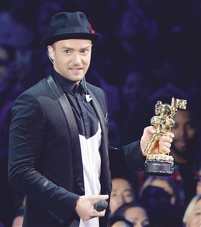 贾斯汀·汀布莱克夺4奖成MTV音乐录影带大奖赢家