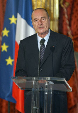 雅克·希拉克举行简短仪式正式就任法国总统(图)