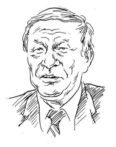 罗高寿先生 赵和平画 罗高寿先生 赵和平画