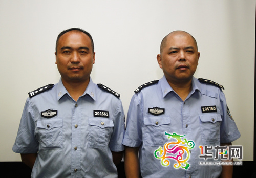 42岁的周缙(左)与48岁的王晓渝(右). 记者 罗嘉 摄