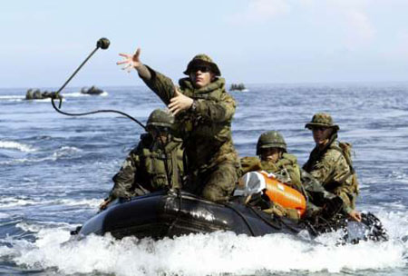 资料图:美国与菲律宾举行联合军演