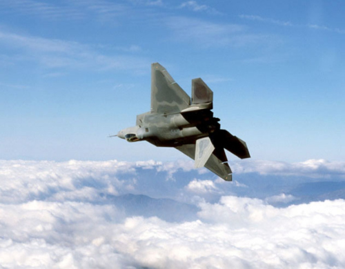 资料图:美军F-22战斗机 资料图:美军F-22战斗机