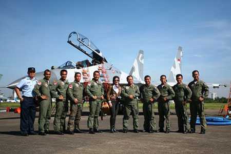 印尼空军装备的俄制苏-30战斗机(资料图) 印尼空军装备的俄制苏-30战斗机(资料图)