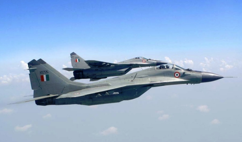 资料图:印度空军米格-29战斗机