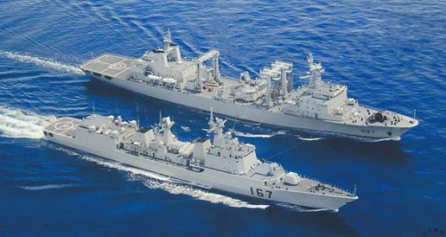 "作为规模已是仅次于美国海军的世界第二大海上力量,中国海军正在