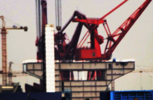 网传中国国产航母模拟分段 网传中国国产航母模拟分段