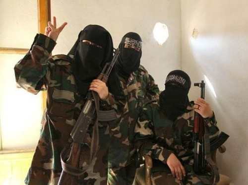 在叙利亚的女圣战者