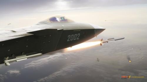 歼-20发射霹雳-13空空导弹CG图(组图) 歼-20发射霹雳-13空空导弹CG图(组图)