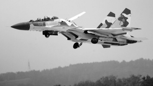 俄罗斯空军苏-30SM战机 (资料图) 俄罗斯空军苏-30SM战机 (资料图)