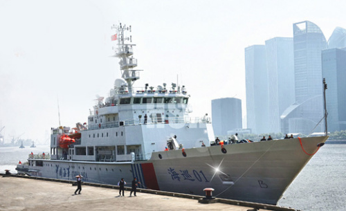 中国最大的海事巡逻船“海巡01”号,万吨型海警船吨位将比它大一倍 中国最大的海事巡逻船“海巡01”号,万吨型海警船吨位将比它大一倍